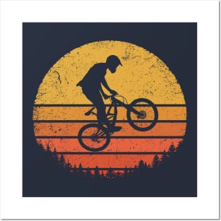 Mountain Bike - Retro Jump Posters and Art